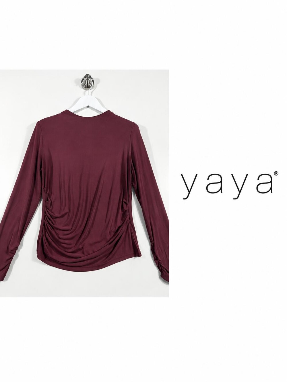 Y.A.S YASLYSA Port Royale Ruched Long Sleeve Top – XL
